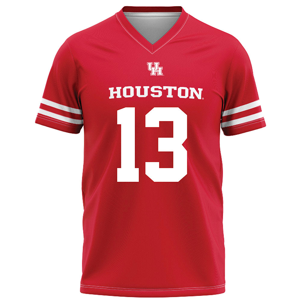 Houston - NCAA Football : Jayden York - Red Football Jersey-0