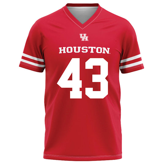 Houston - NCAA Football : Sheldon Rice - Red Football Jersey-0