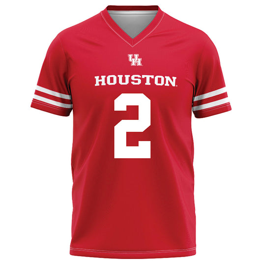 Houston - NCAA Football : Zeon Chriss-Gremillion - Red Football Jersey-0