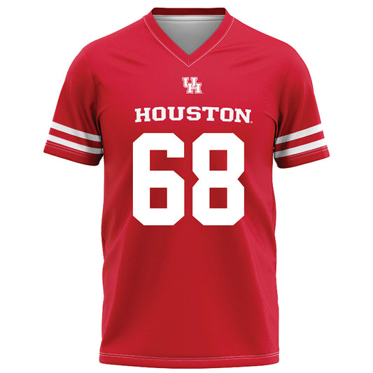 Houston - NCAA Football : Sean Terrell - Red Football Jersey-0