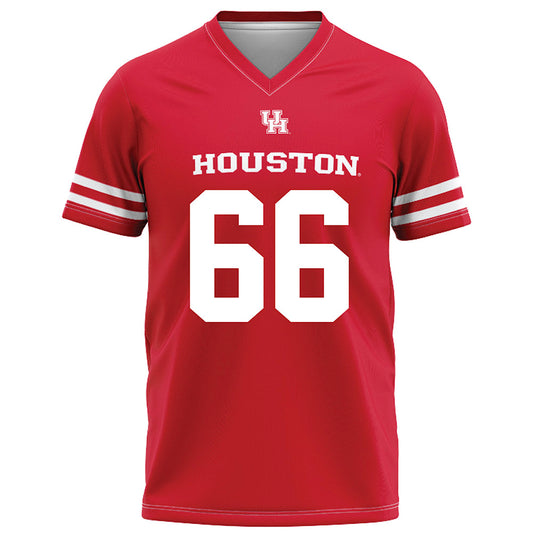 Houston - NCAA Football : McKenzie Agnello - Red Football Jersey-0