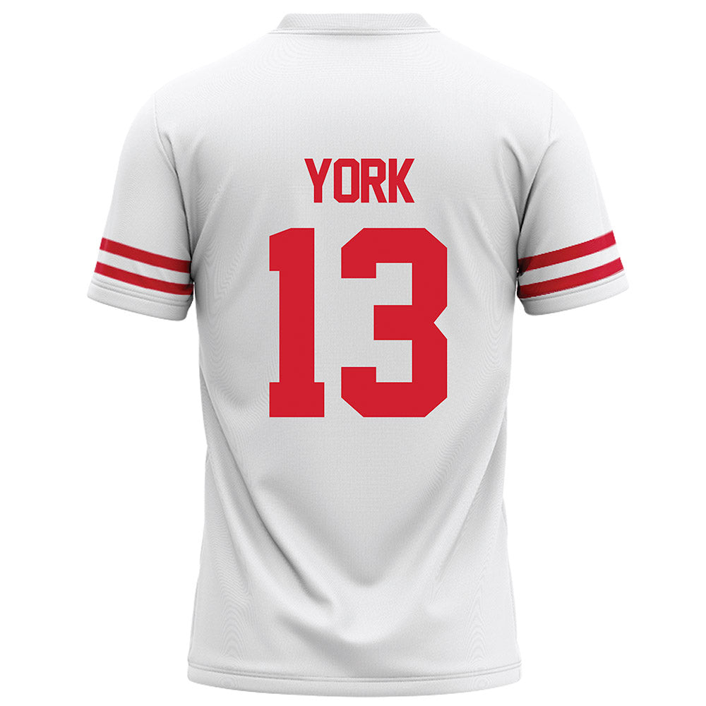 Houston - NCAA Football : Jayden York - White Football Jersey-1