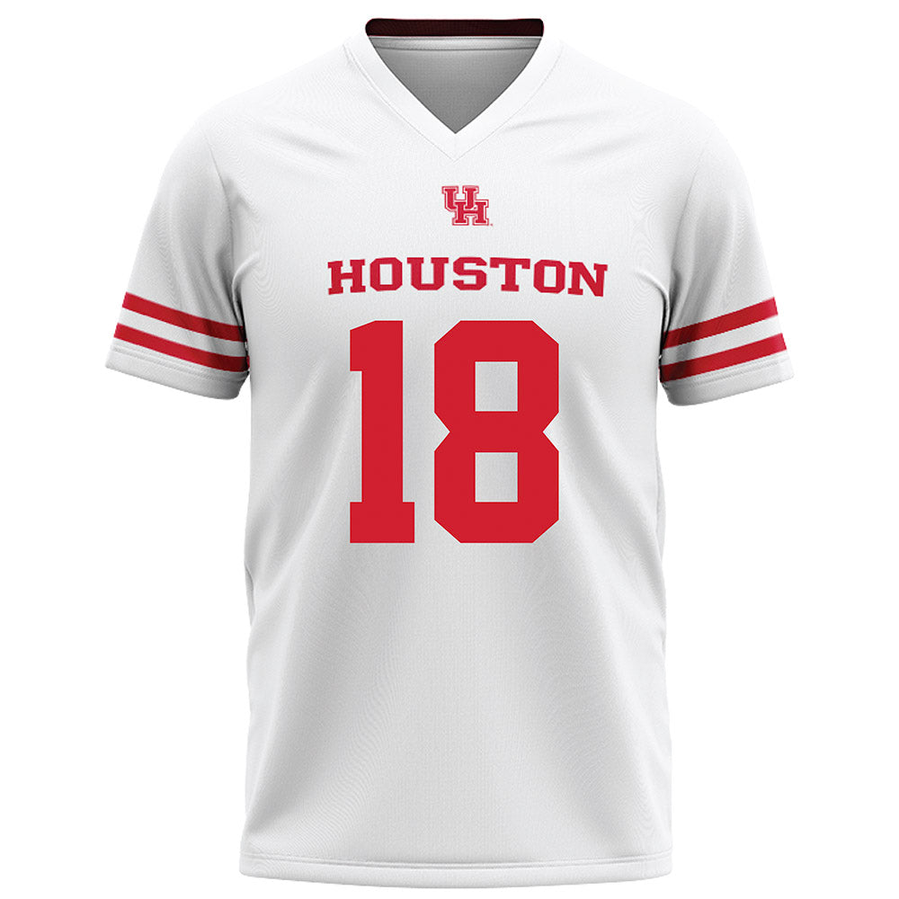 Houston - NCAA Football : Koby Young - White Football Jersey-0
