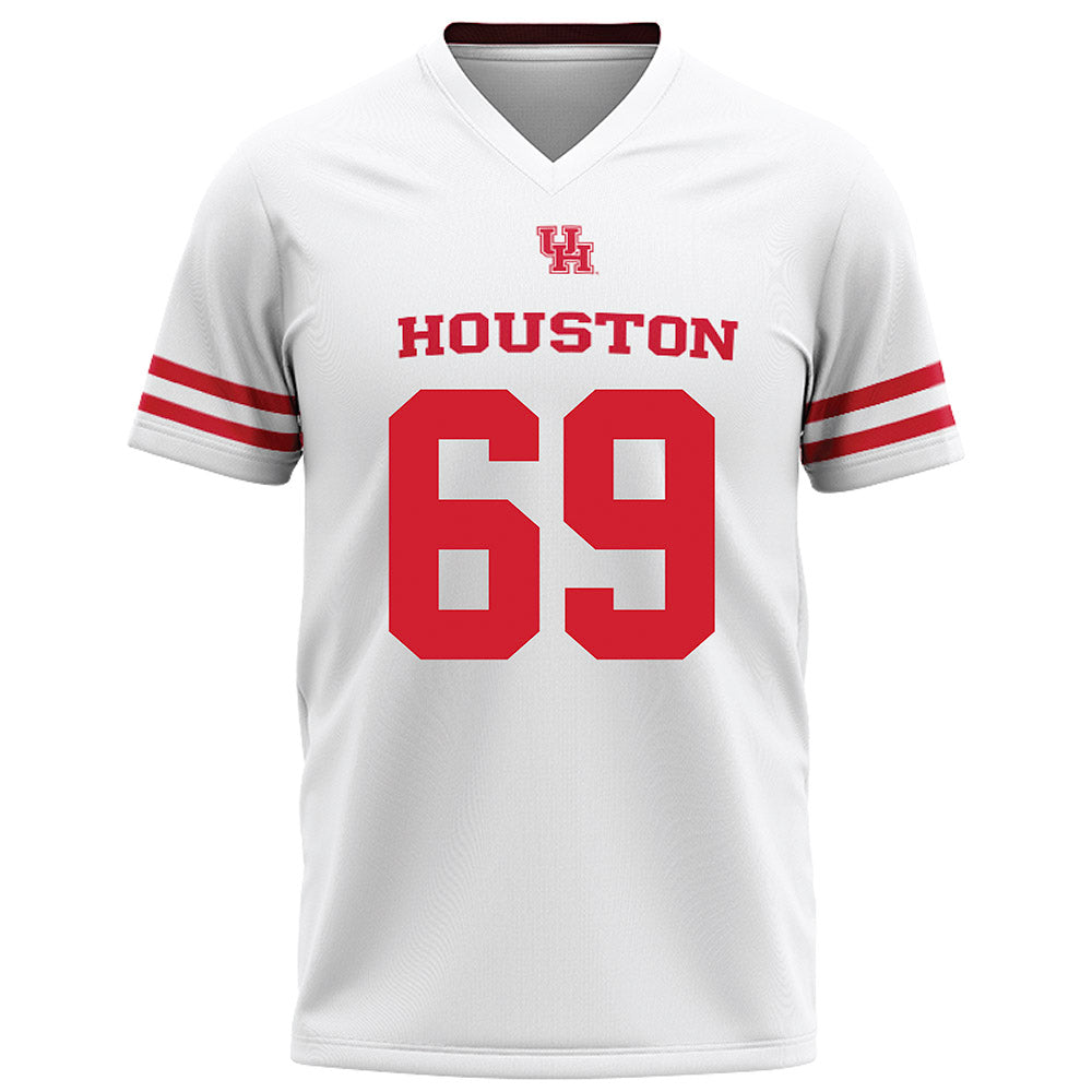Houston - NCAA Football : Weston Edwards - White Football Jersey-0