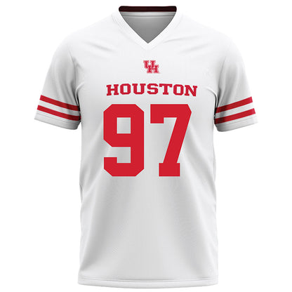 Houston - NCAA Football : Everitt Rogers - White Football Jersey-0