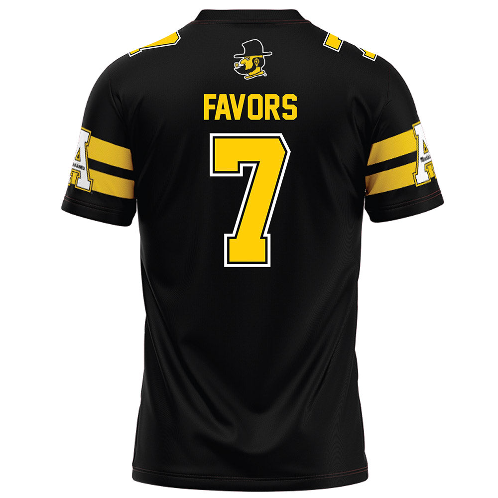 App State - NCAA Football : Jordan Favors - Football Jersey-1