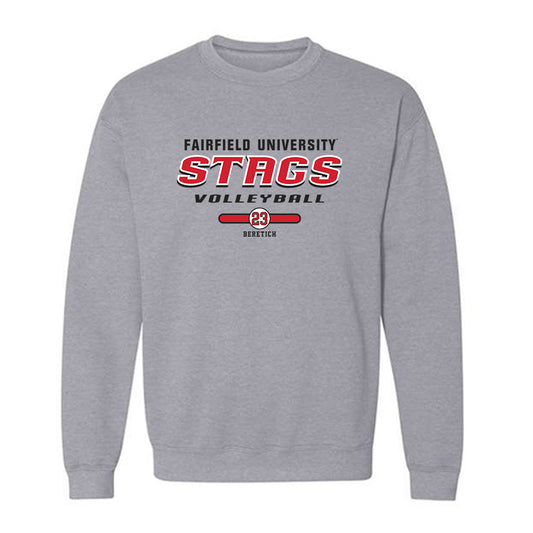 Fairfield - NCAA Women's Volleyball : Emma Beretich - Classic Fashion Shersey Crewneck Sweatshirt