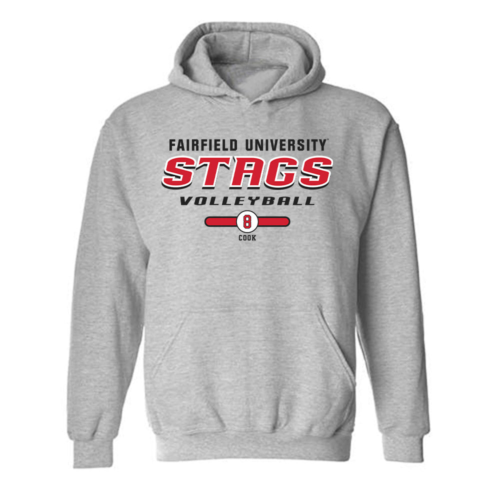 Fairfield - NCAA Women's Volleyball : Katelyn Cook - Classic Fashion Shersey Hooded Sweatshirt