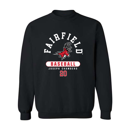Fairfield - NCAA Baseball : Joseph Chambers - Classic Fashion Shersey Crewneck Sweatshirt-0