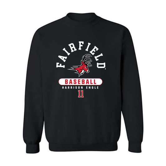Fairfield - NCAA Baseball : Harrison Engle - Classic Fashion Shersey Crewneck Sweatshirt-0