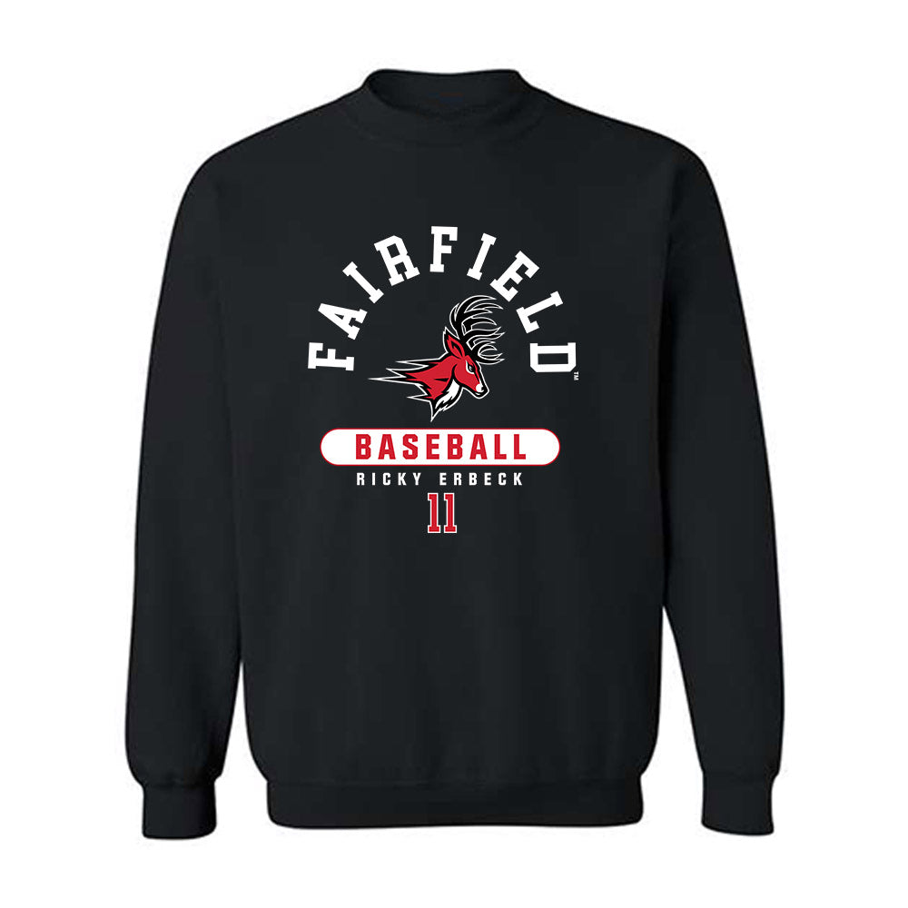 Fairfield - NCAA Baseball : Ricky Erbeck - Classic Fashion Shersey Crewneck Sweatshirt