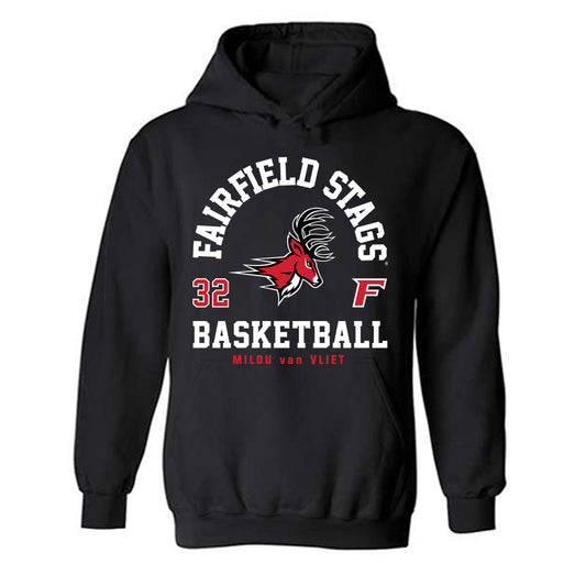 Fairfield - NCAA Women's Basketball : Milou van Vliet - Classic Fashion Shersey Hooded Sweatshirt-0
