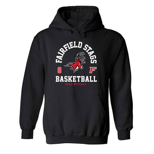 Fairfield - NCAA Men's Basketball : Tony Williams - Classic Fashion Shersey Hooded Sweatshirt-0