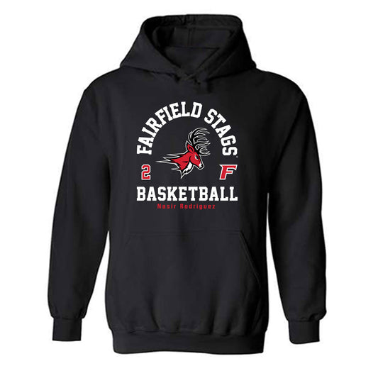 Fairfield - NCAA Men's Basketball : Nasir Rodriguez - Classic Fashion Shersey Hooded Sweatshirt-0