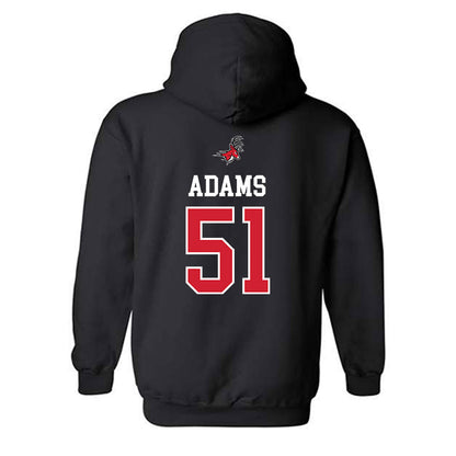 Fairfield - NCAA Men's Lacrosse : Eli Adams - Classic Fashion Shersey Hooded Sweatshirt