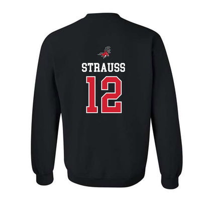Fairfield - NCAA Women's Lacrosse : Anna Strauss - Classic Fashion Shersey Crewneck Sweatshirt-1