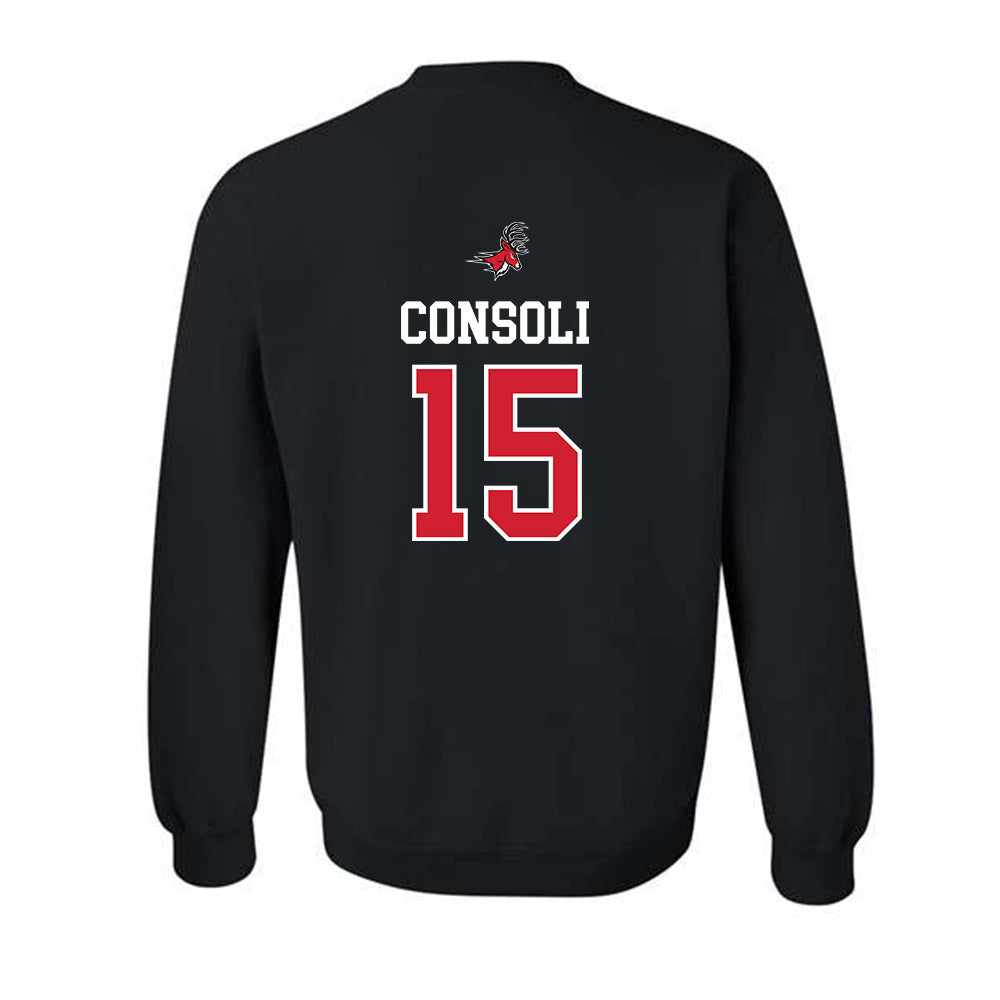 Fairfield - NCAA Men's Lacrosse : Cooper Consoli - Classic Fashion Shersey Crewneck Sweatshirt-1