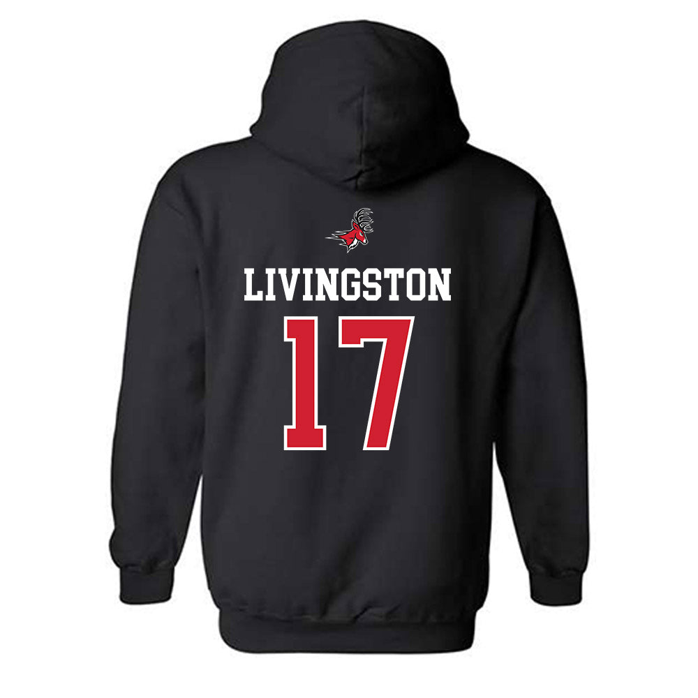 Fairfield - NCAA Men's Lacrosse : Nate Livingston - Classic Fashion Shersey Hooded Sweatshirt