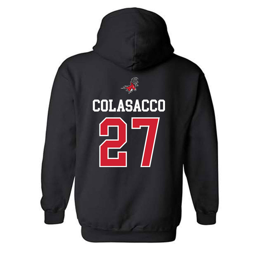 Fairfield - NCAA Women's Lacrosse : Sophia Colasacco - Classic Fashion Shersey Hooded Sweatshirt-1