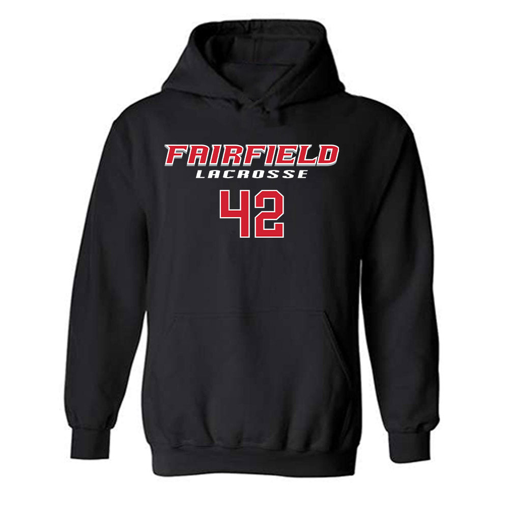 Fairfield - NCAA Men's Lacrosse : Mick Faulkner - Classic Fashion Shersey Hooded Sweatshirt-0
