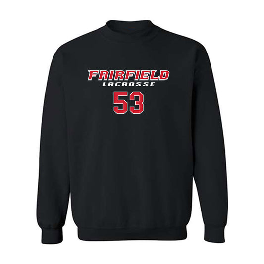 Fairfield - NCAA Men's Lacrosse : Jaden Galfano - Classic Fashion Shersey Crewneck Sweatshirt