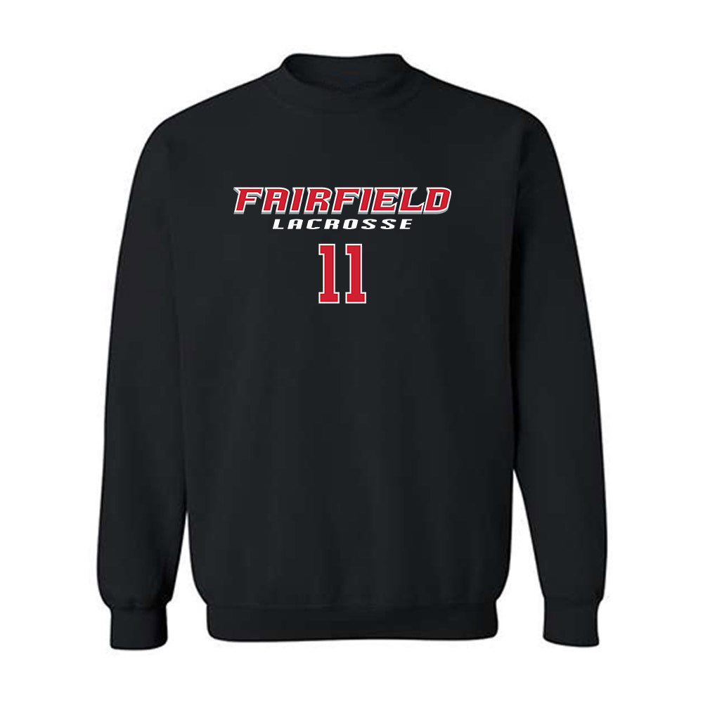 Fairfield - NCAA Women's Lacrosse : Stella Straka - Classic Fashion Shersey Crewneck Sweatshirt-0