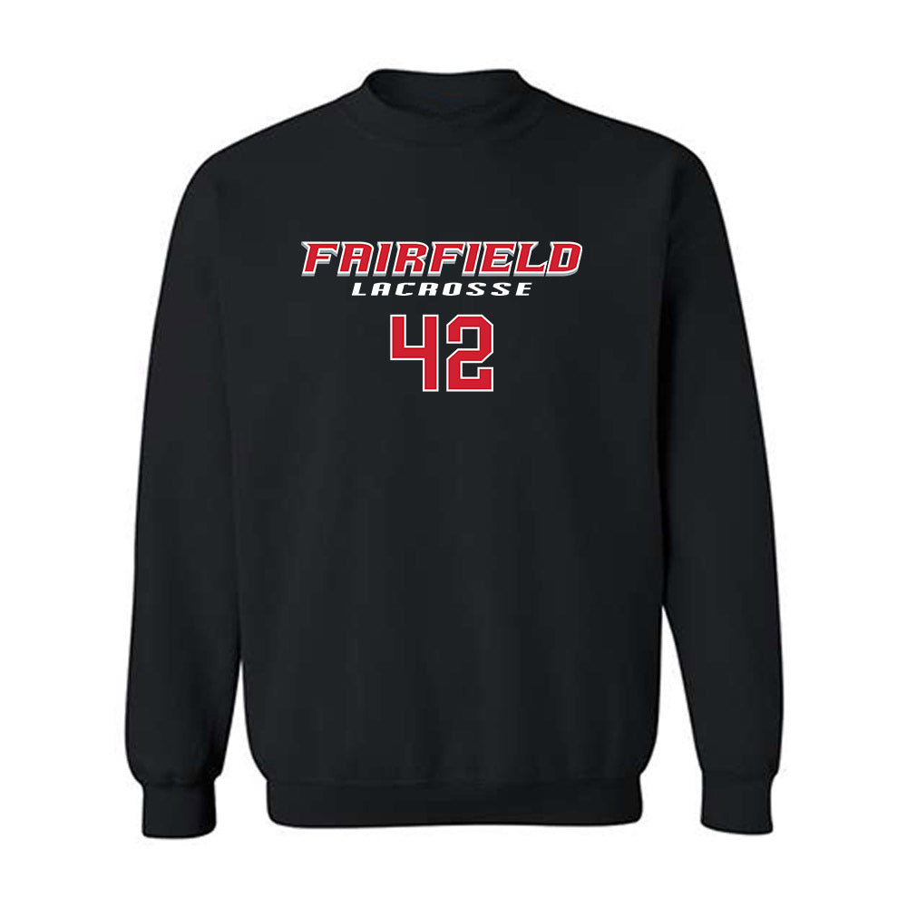 Fairfield - NCAA Men's Lacrosse : Mick Faulkner - Classic Fashion Shersey Crewneck Sweatshirt-0