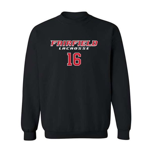 Fairfield - NCAA Men's Lacrosse : Owen Hirsch - Classic Fashion Shersey Crewneck Sweatshirt-0