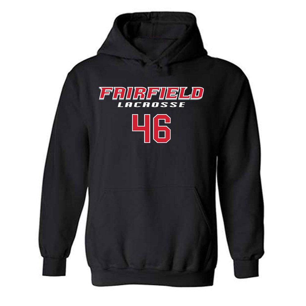 Fairfield - NCAA Men's Lacrosse : Brady Stangle - Classic Fashion Shersey Hooded Sweatshirt-0