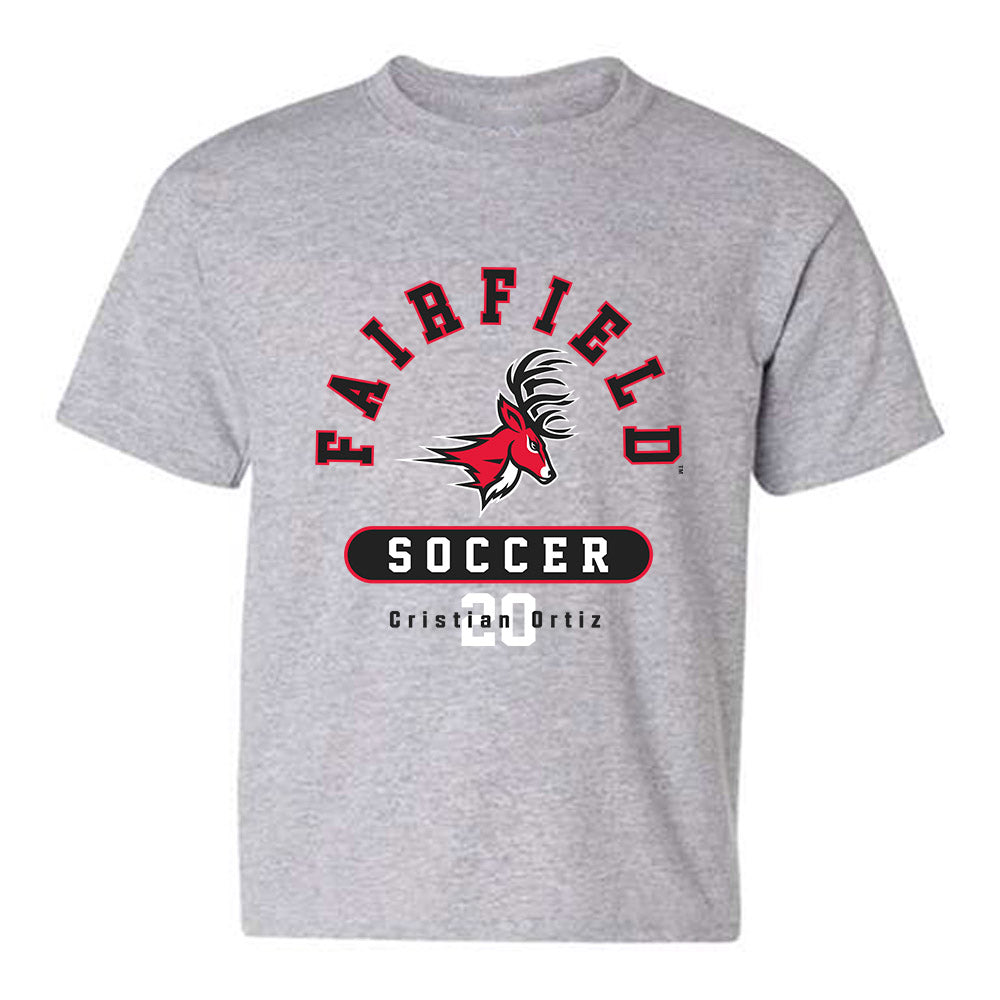Fairfield - NCAA Men's Soccer : Cristian Ortiz - Classic Fashion Shersey Youth T-Shirt-0