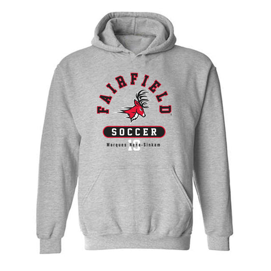 Fairfield - NCAA Men's Soccer : Marques Nana-Sinkam - Classic Fashion Shersey Hooded Sweatshirt-0