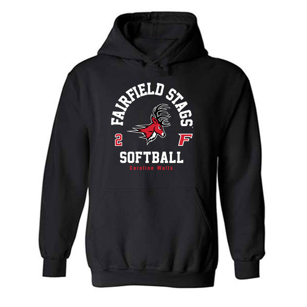 Fairfield - NCAA Softball : Caroline Walls - Classic Fashion Shersey Hooded Sweatshirt-0