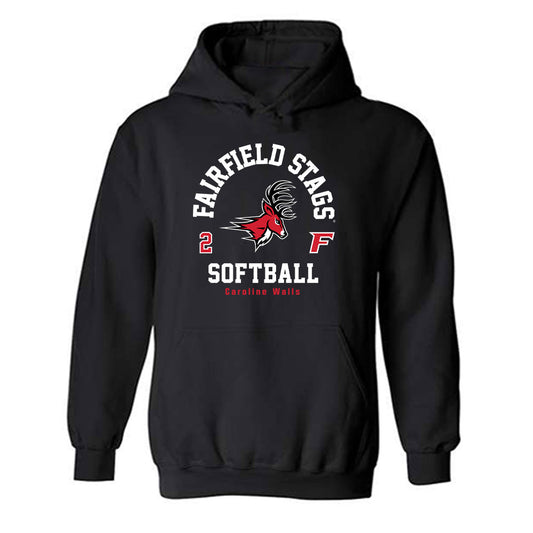 Fairfield - NCAA Softball : Caroline Walls - Classic Fashion Shersey Hooded Sweatshirt-0