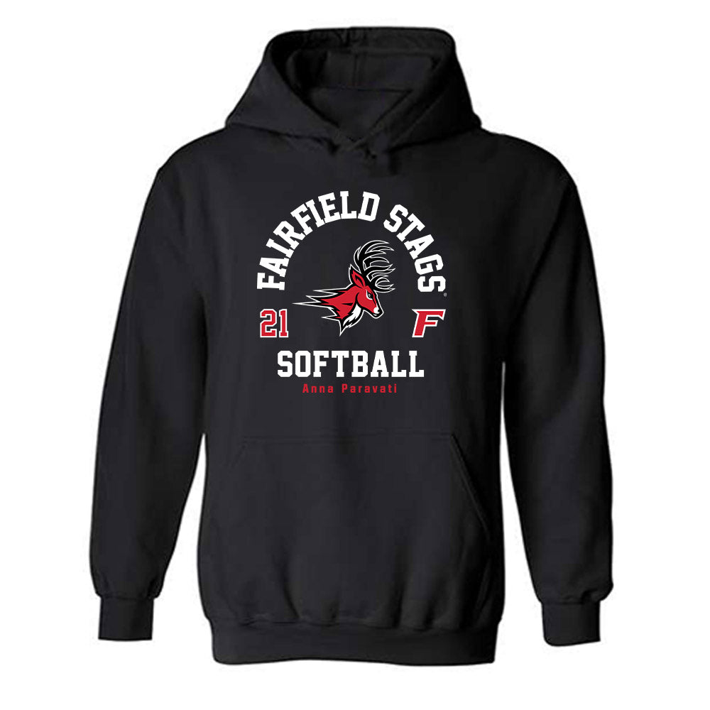Fairfield - NCAA Softball : Anna Paravati - Classic Fashion Shersey Hooded Sweatshirt-0