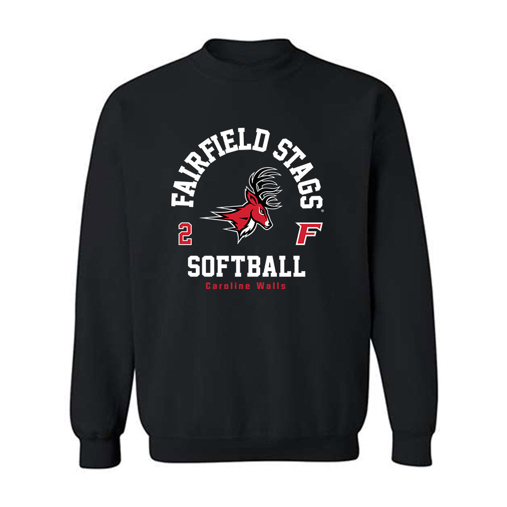 Fairfield - NCAA Softball : Caroline Walls - Classic Fashion Shersey Crewneck Sweatshirt-0