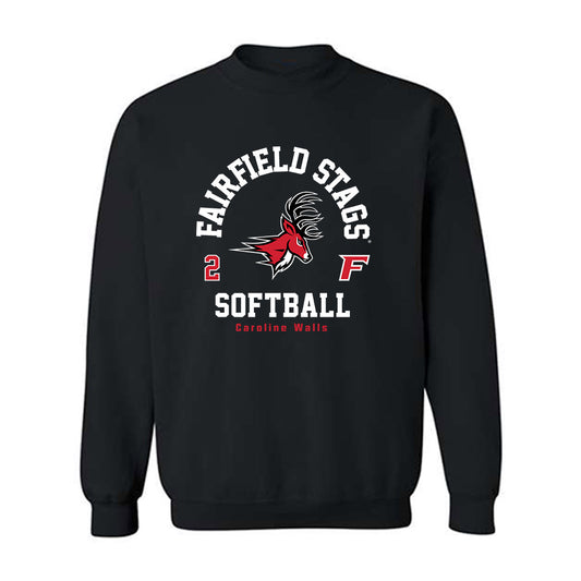 Fairfield - NCAA Softball : Caroline Walls - Classic Fashion Shersey Crewneck Sweatshirt-0