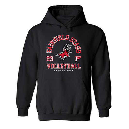 Fairfield - NCAA Women's Volleyball : Emma Beretich - Classic Fashion Shersey Hooded Sweatshirt