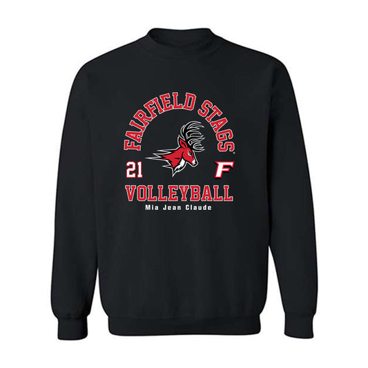 Fairfield - NCAA Women's Volleyball : Mia Jean Claude - Classic Fashion Shersey Crewneck Sweatshirt-0