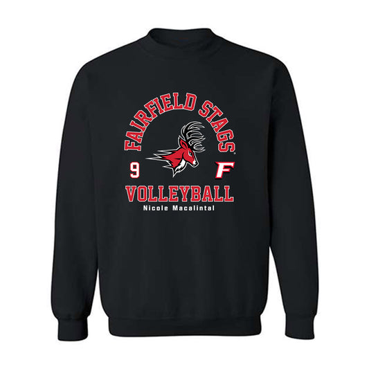 Fairfield - NCAA Women's Volleyball : Nicole Macalintal - Classic Fashion Shersey Crewneck Sweatshirt-0