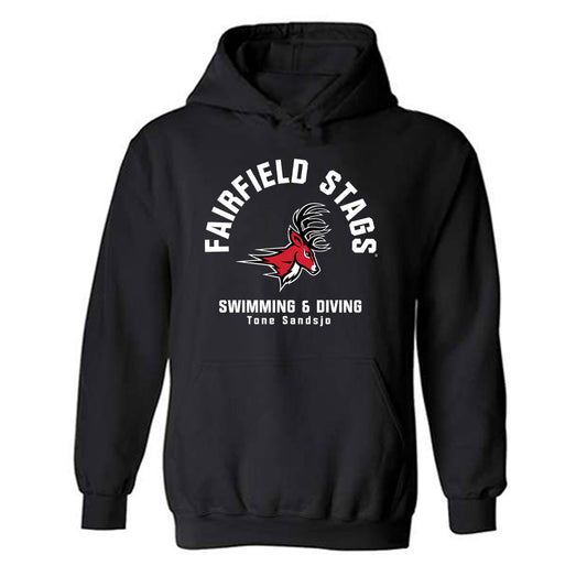 Fairfield - NCAA Women's Swimming & Diving : Tone Sandsjo - Classic Fashion Shersey Hooded Sweatshirt-0