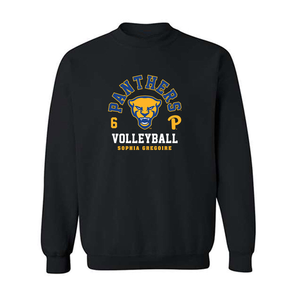 Pittsburgh - NCAA Women's Volleyball : Sophia Gregoire - Fashion Shersey Crewneck Sweatshirt-0