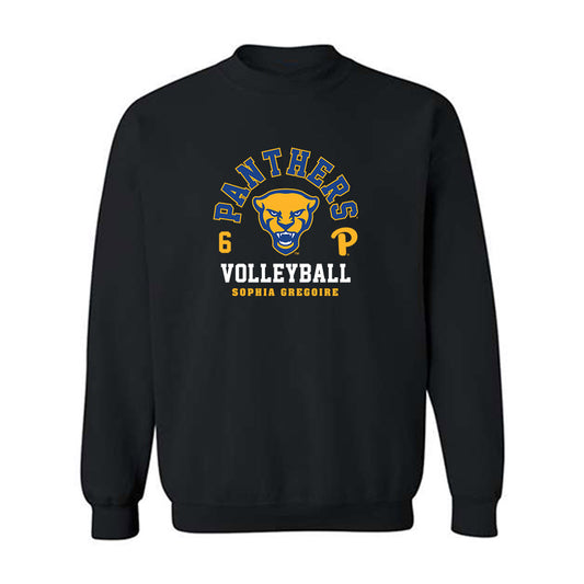 Pittsburgh - NCAA Women's Volleyball : Sophia Gregoire - Fashion Shersey Crewneck Sweatshirt-0