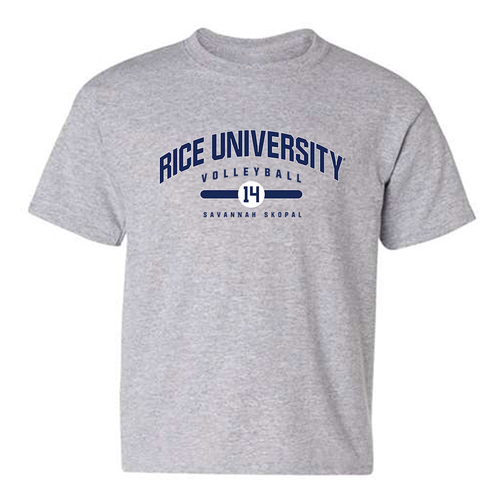 Rice - NCAA Women's Volleyball : Savannah Skopal - Classic Fashion Shersey Youth T-Shirt-0