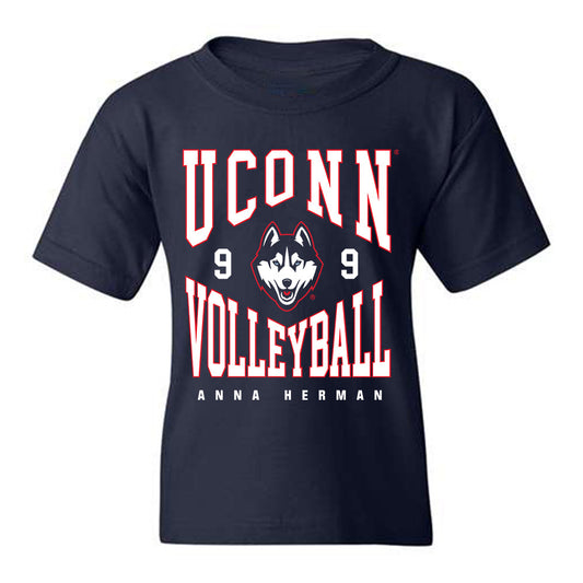 UConn - NCAA Women's Volleyball : Anna Herman - Classic Fashion Shersey Youth T-Shirt