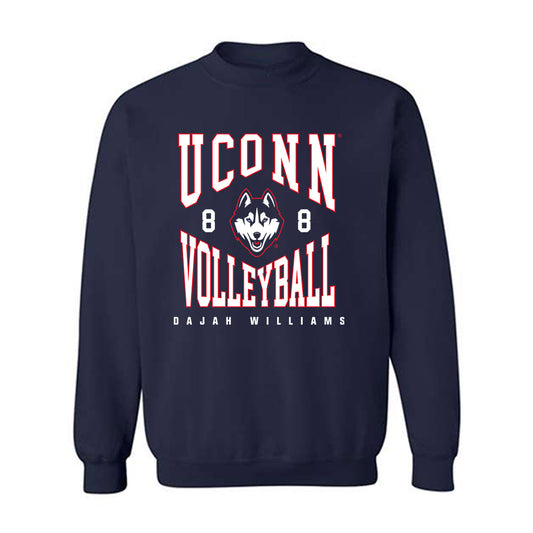 UConn - NCAA Women's Volleyball : Dajah Williams - Classic Fashion Shersey Crewneck Sweatshirt