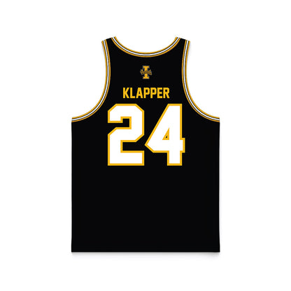 Idaho - NCAA Men's Basketball : Miles Klapper - Black Basketball Jersey-1