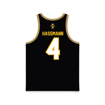 Idaho - NCAA Women's Basketball : Hope Hassmann - Black Basketball Jersey-1