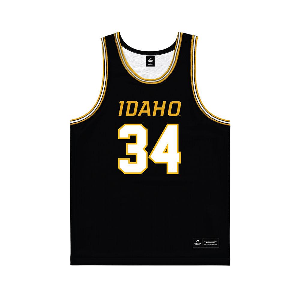 Idaho - NCAA Men's Basketball : Will Jenson - Black Basketball Jersey-0