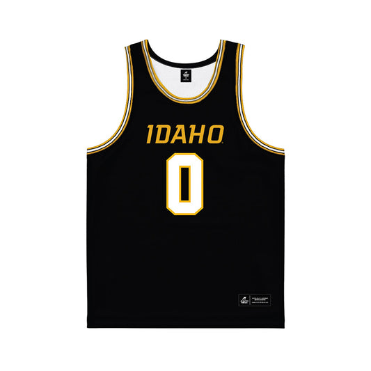 Idaho - NCAA Men's Basketball : Brody Rowbury - Black Basketball Jersey-0