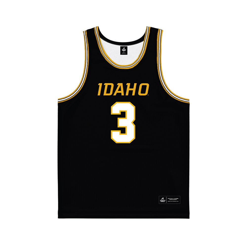 Idaho - NCAA Women's Basketball : Kyra Gardner - Black Basketball Jersey-0
